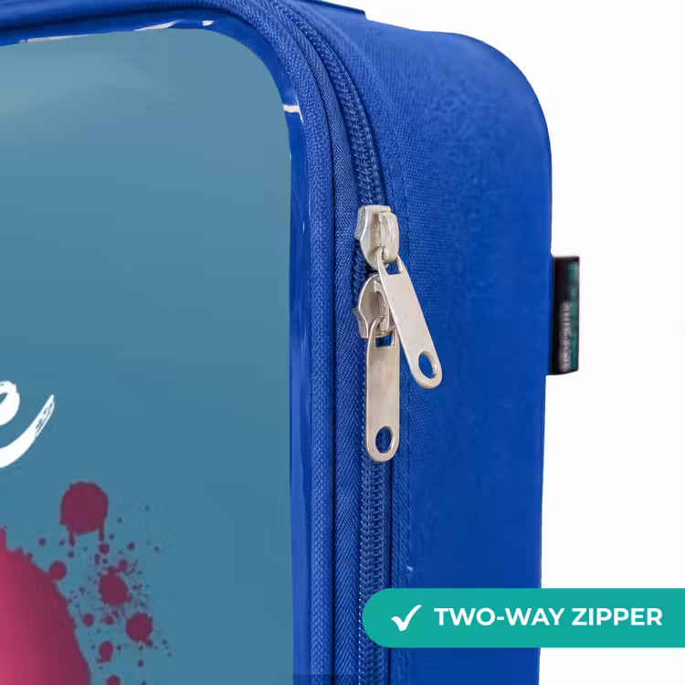Children's suitcase - Blue - Monster Wheels — 6