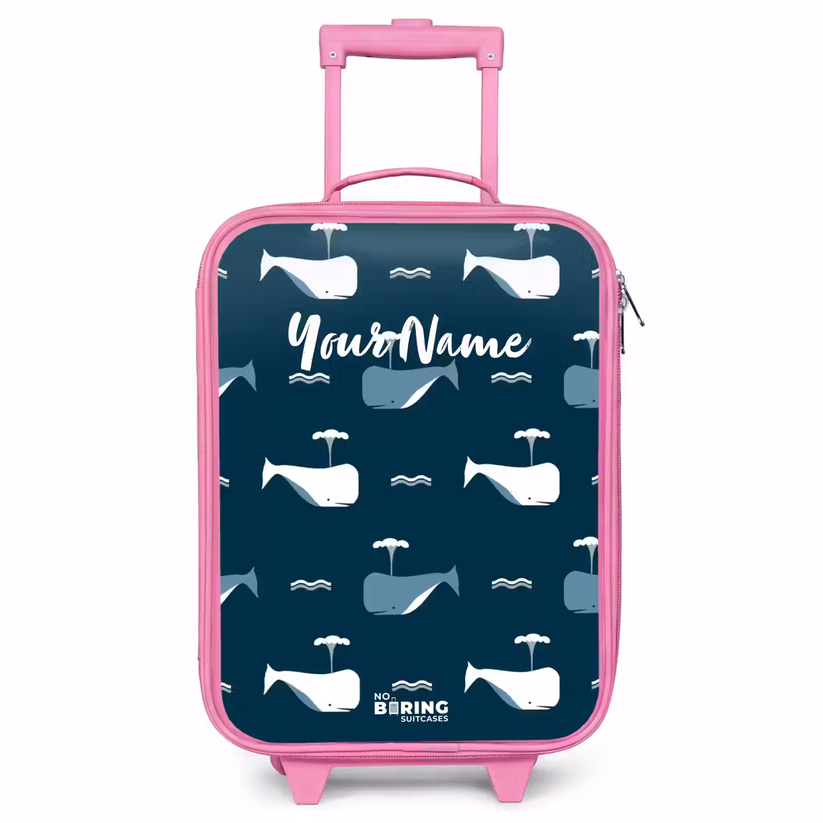 Children's suitcase - Pink - Whale World — 1
