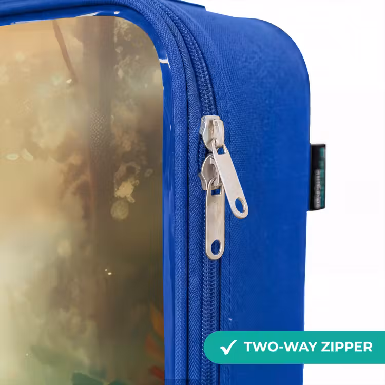 Children's suitcase - Blue - Brown horse among flowers — 6