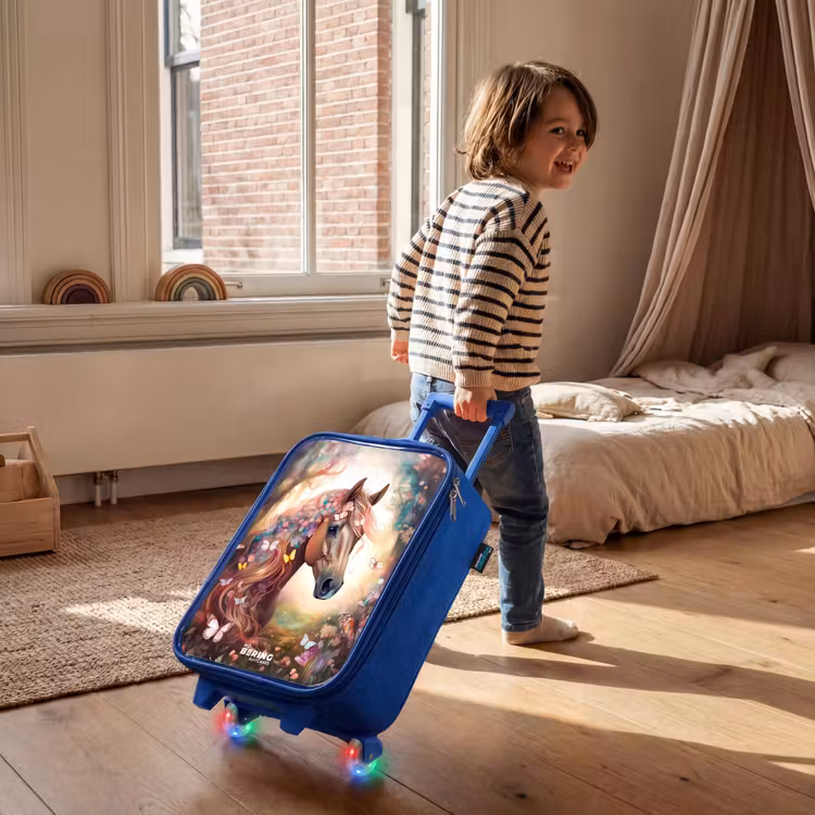 Children's suitcase - Blue - Butterfly mare — 2