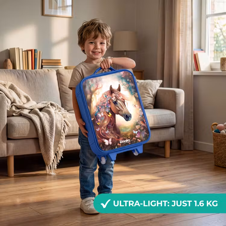 Children's suitcase - Blue - Butterfly mare — 3