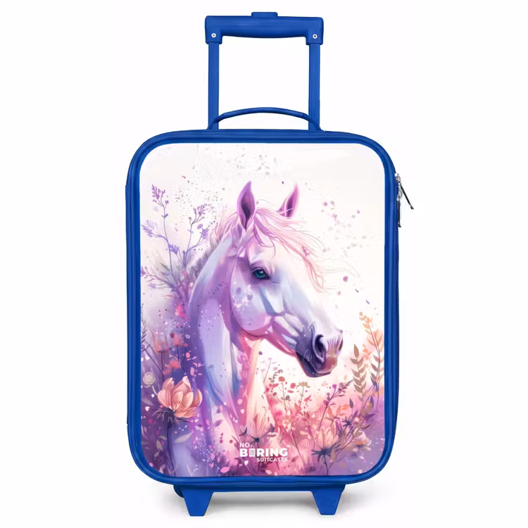 Children's suitcase - Blue - Pearl-like Pony — 1
