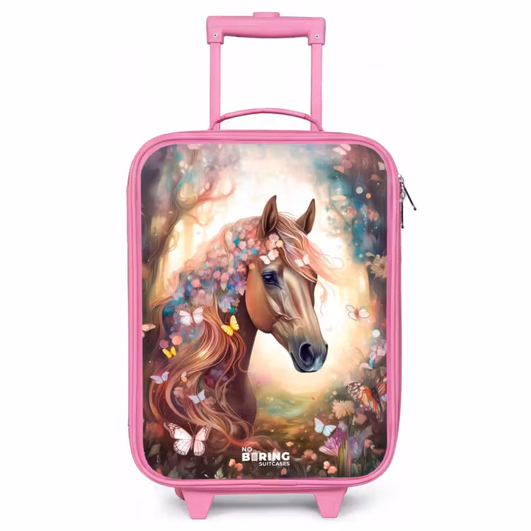 Children's suitcase - Pink - Butterfly mare — 1