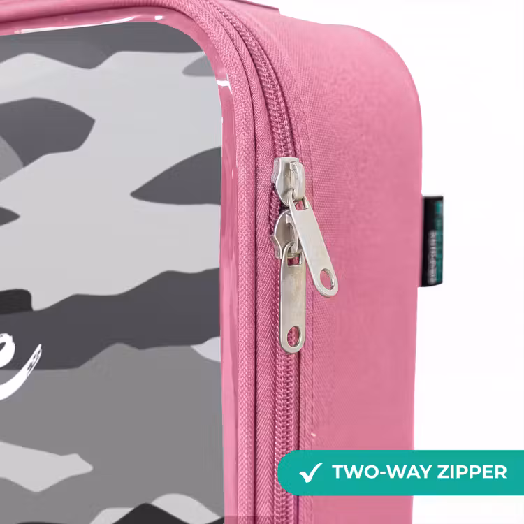 Children's suitcase - Pink - Camo Gray — 4