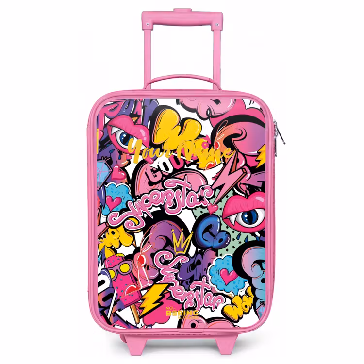 Children's suitcase - Pink - Girly graffiti — 1