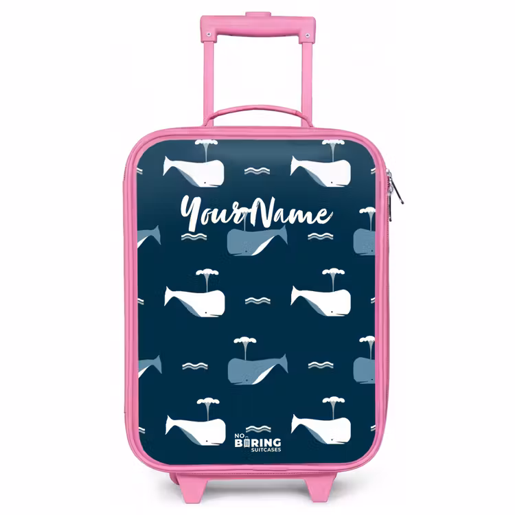 Children's suitcase - Pink - Whale World — 1