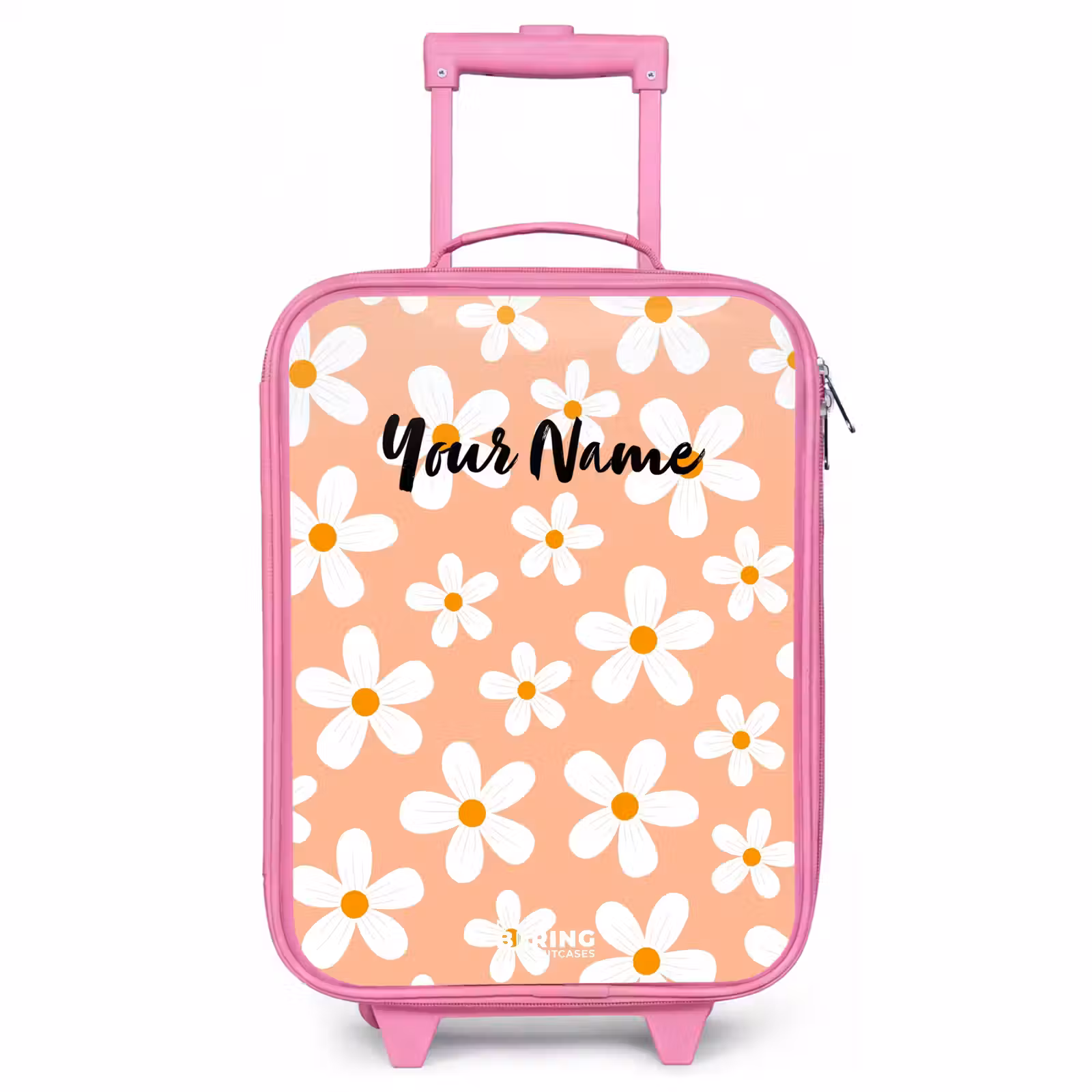 Children's suitcase - Pink - Daisy mania peach — 1