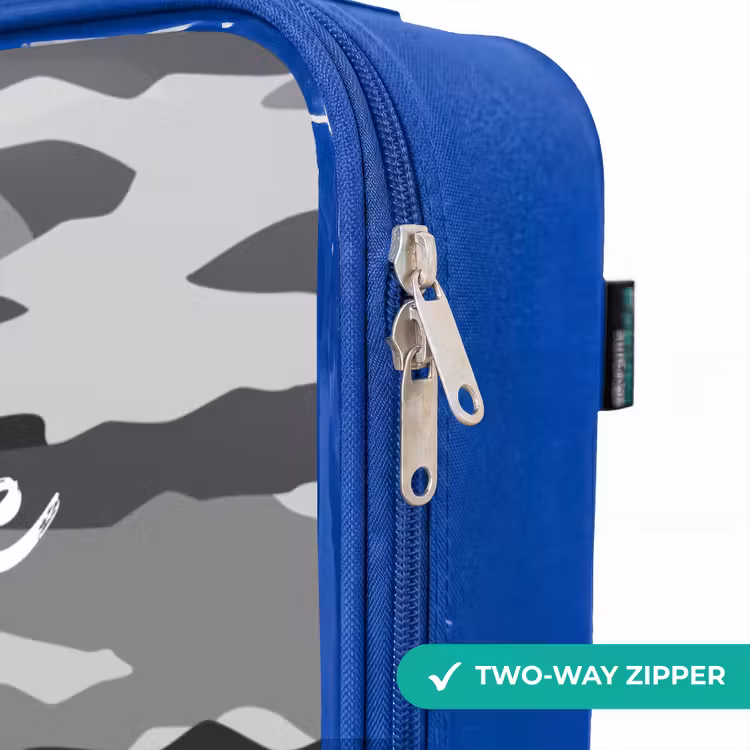 Children's suitcase - Blue - Camo Gray — 6