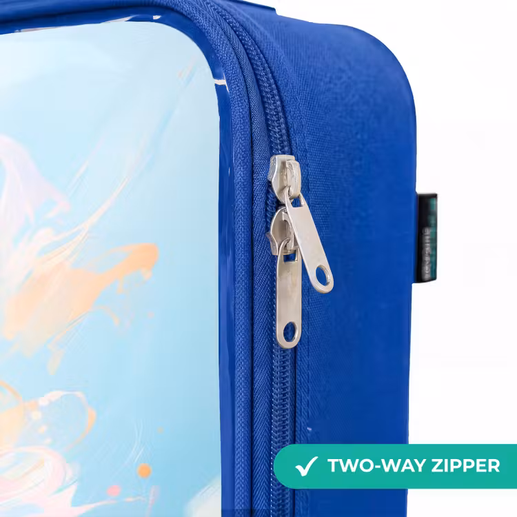 Children's suitcase - Blue - Galloping horse with colorful background — 6