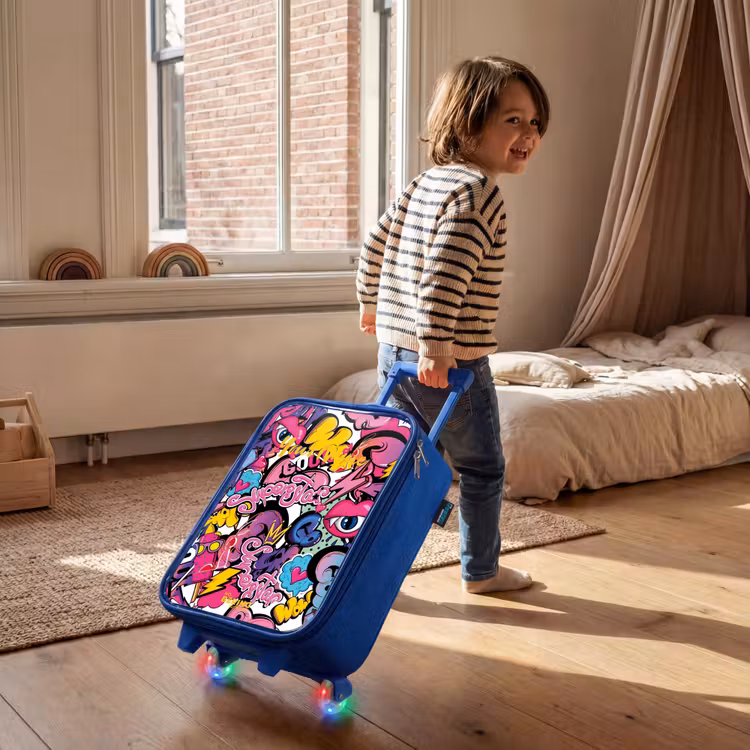 Children's suitcase - Blue - Girly graffiti — 2