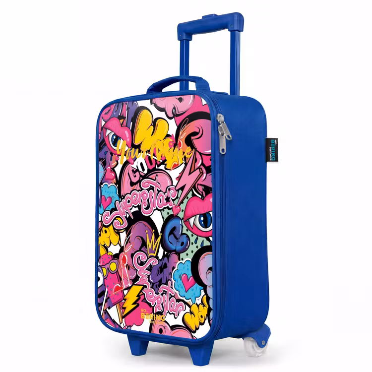 Children's suitcase - Blue - Girly graffiti — 5