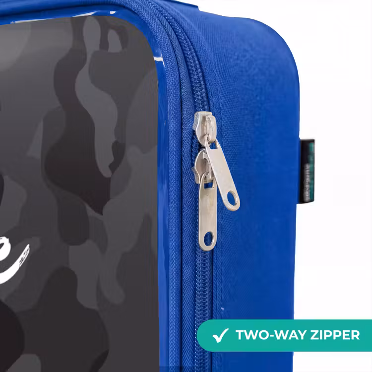 Children's suitcase - Blue - Green camouflage print — 6