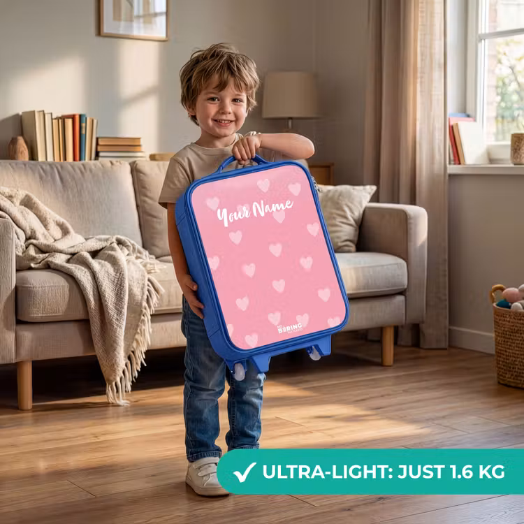 Children's suitcase - Blue - Heartbeat — 3