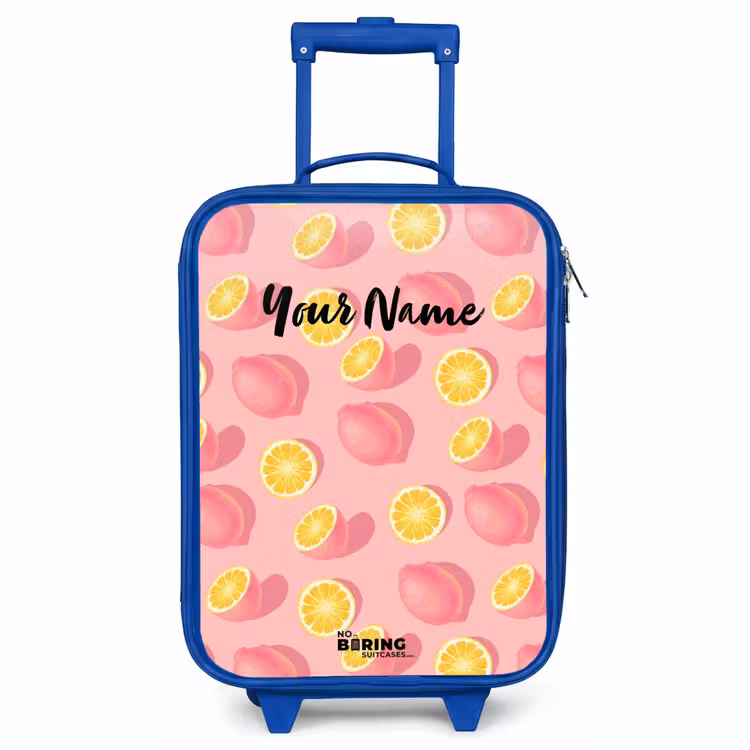 Children's suitcase - Blue - Pink limoncello — 1