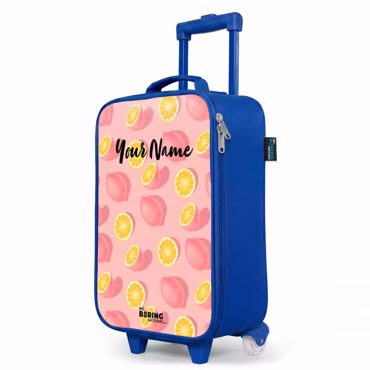 Children's suitcase - Blue - Pink limoncello — 5