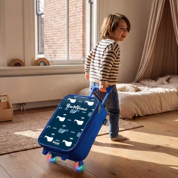 Children's suitcase - Blue - Whale World — 2