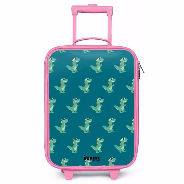 Children's suitcase - Pink - Tyranosaurus specs — 1