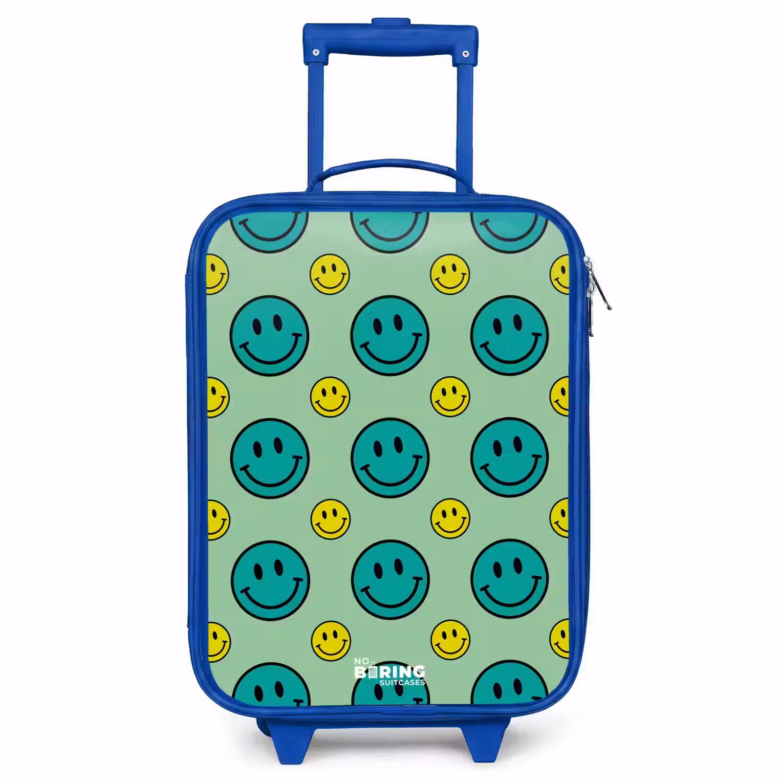 Children's suitcase - Blue - All smiles green — 1