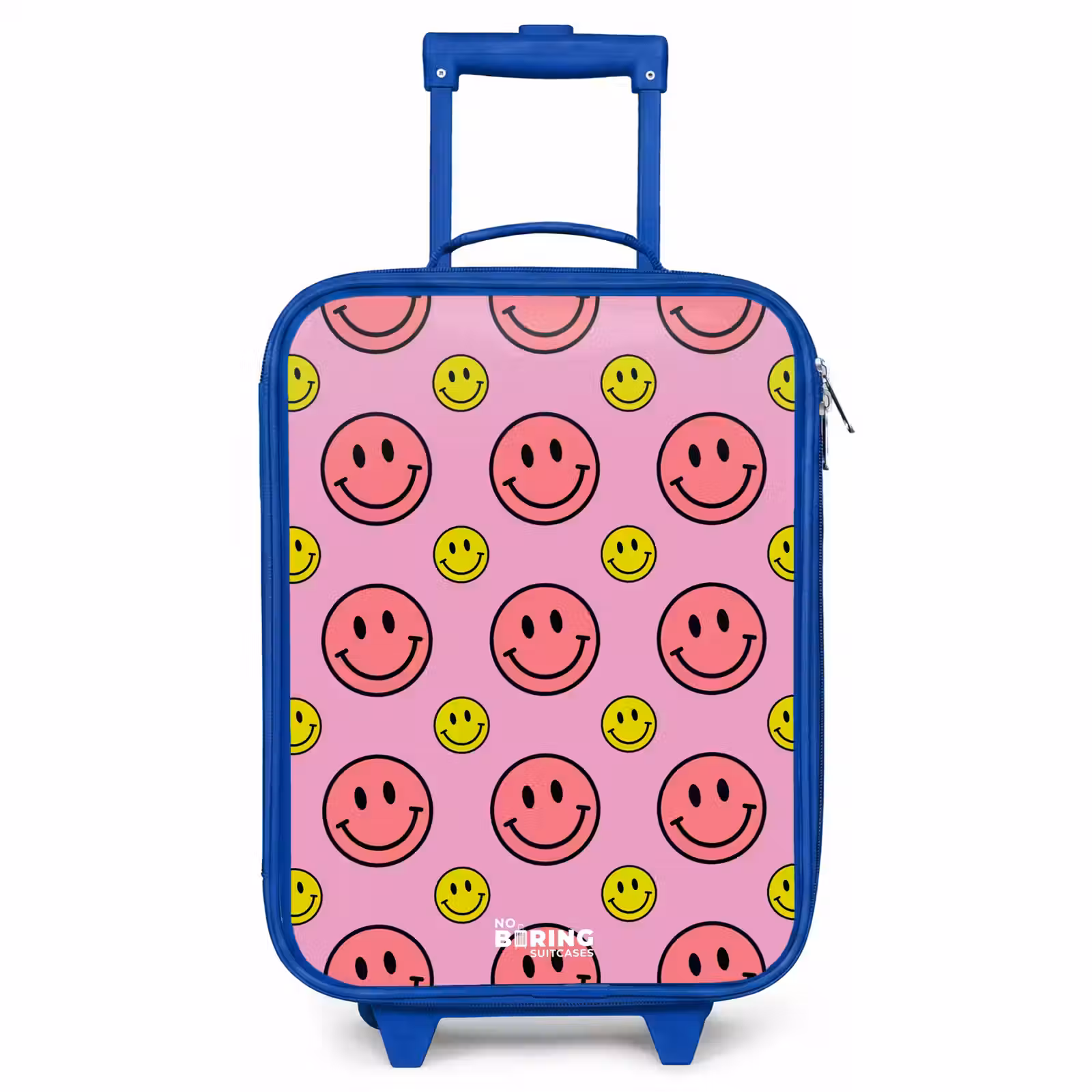 Children's suitcase - Blue - All smiles pink — 1