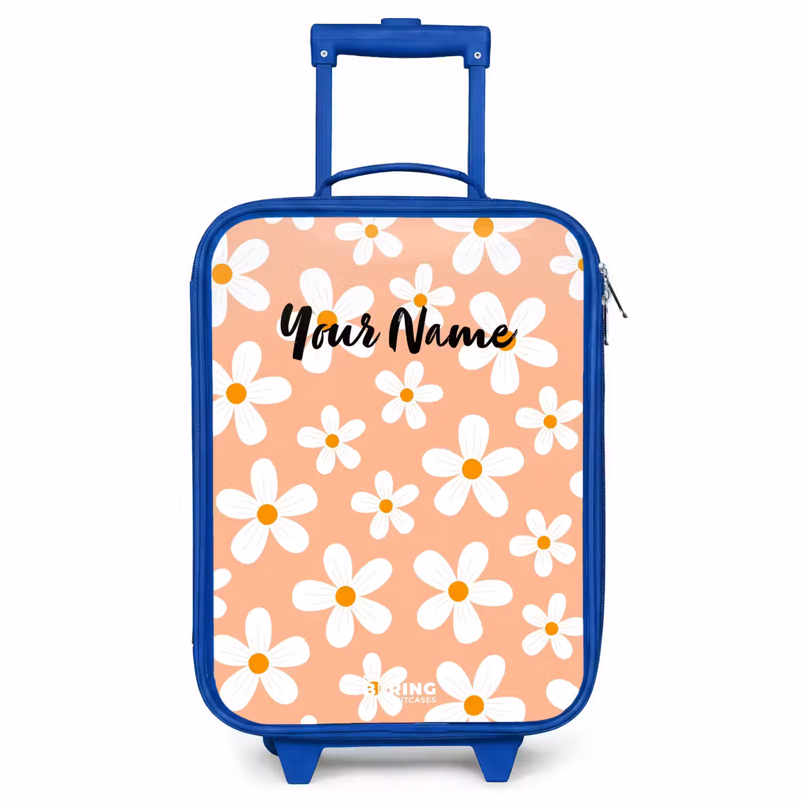 Children's suitcase - Blue - Daisy mania peach — 1