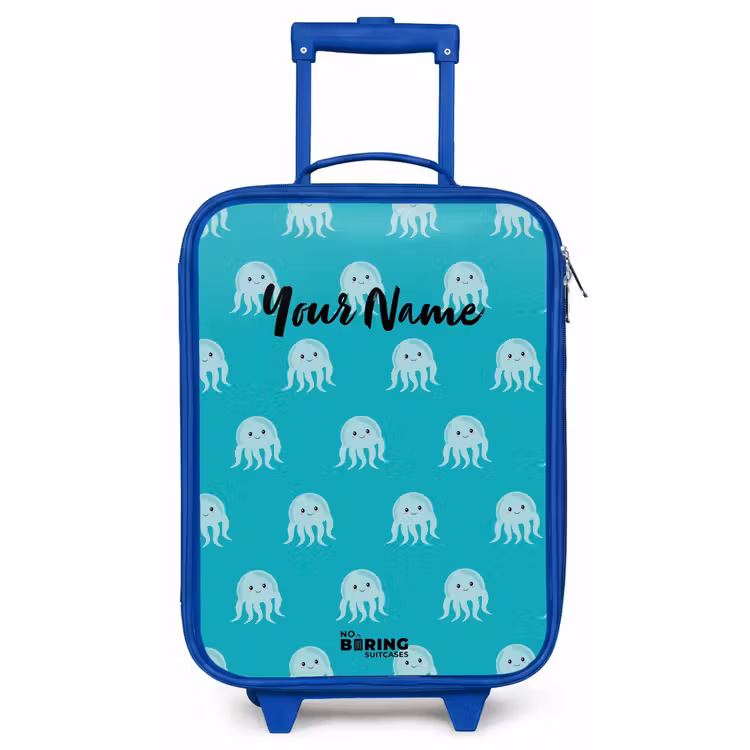 Children's suitcase - Blue - Cute jellyfish — 1