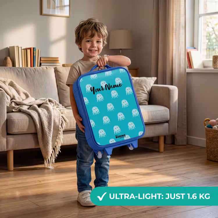 Children's suitcase - Blue - Cute jellyfish — 3
