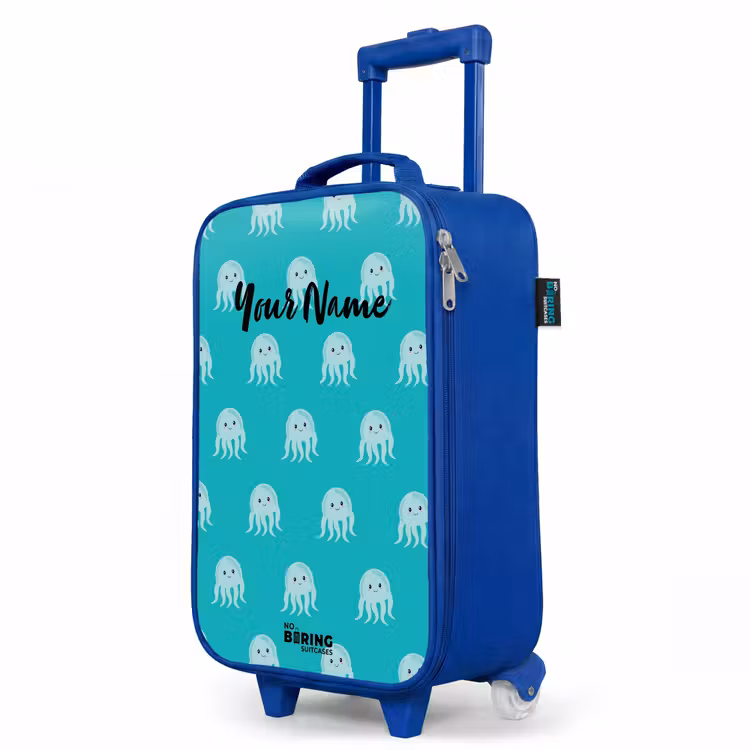 Children's suitcase - Blue - Cute jellyfish — 5