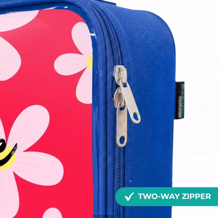 Children's suitcase - Blue - Daisy mania hotpink — 6
