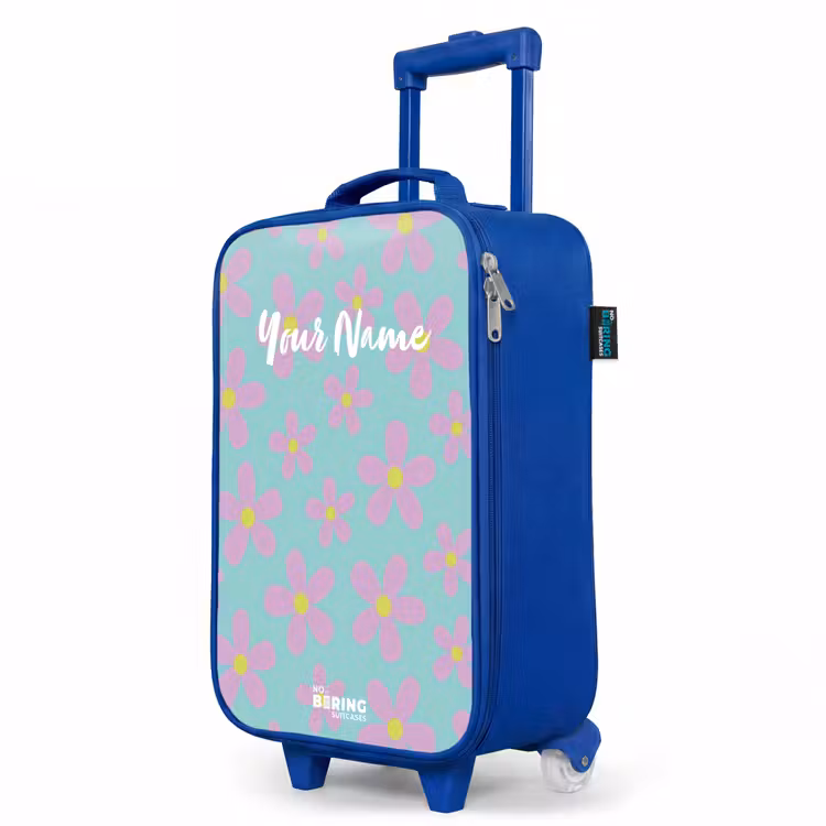Children's suitcase - Blue - Daisy mania mint — 5