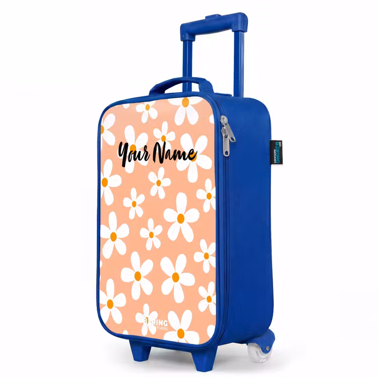 Children's suitcase - Blue - Daisy mania peach — 5