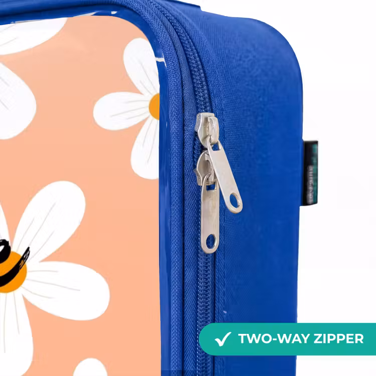 Children's suitcase - Blue - Daisy mania peach — 6