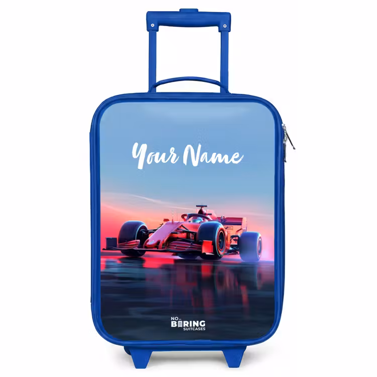 Children's suitcase - Blue - Red racer — 1