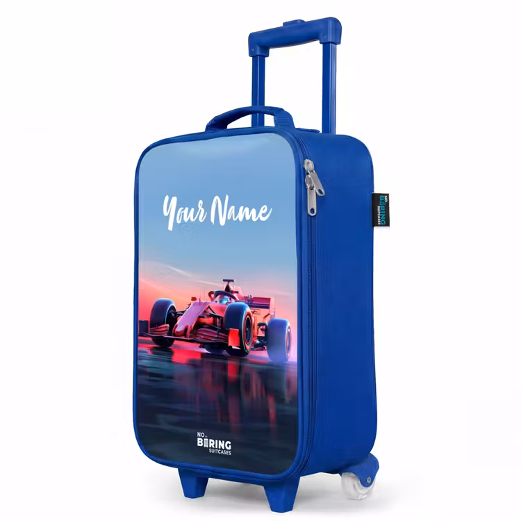Children's suitcase - Blue - Red racer — 5