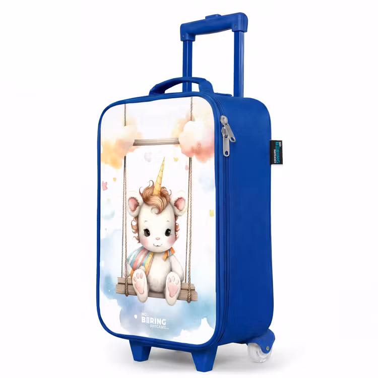 Children's suitcase - Blue - Rocking baby unicorn — 5
