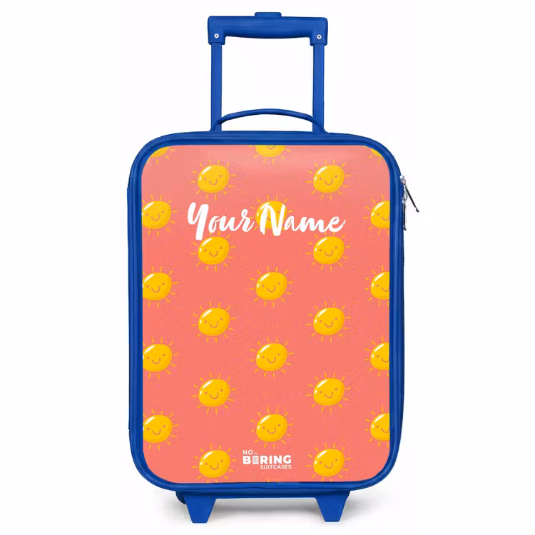 Children's suitcase - Blue - Sunny situation coral — 1