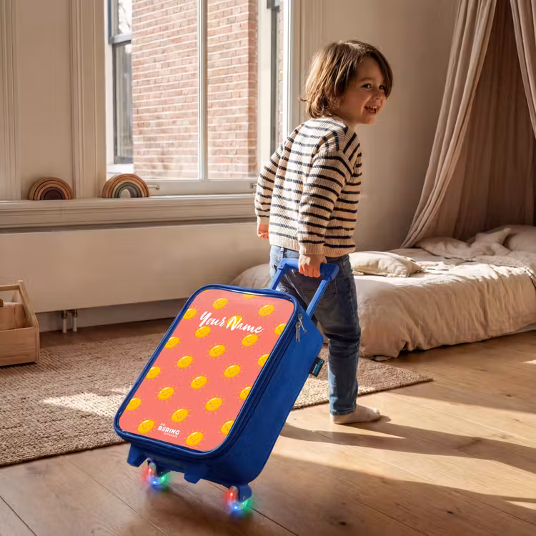 Children's suitcase - Blue - Sunny situation coral — 2