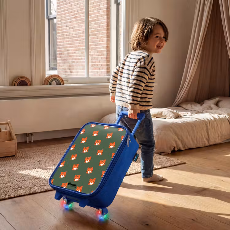 Children's suitcase - Blue - Tiger turbulence — 2