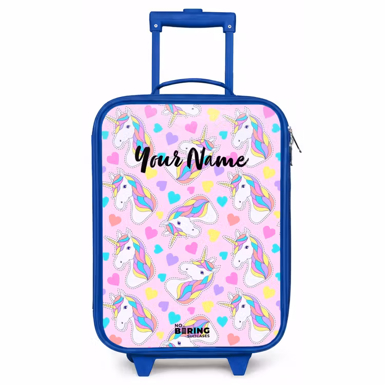 Children's suitcase - Blue - Unicorn euphoria — 1