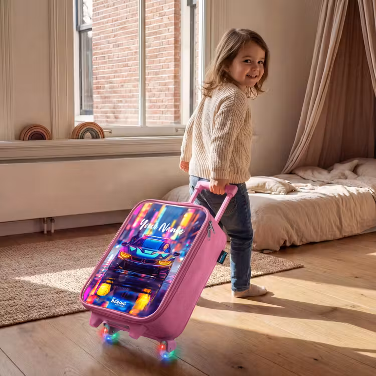 Children's suitcase - Pink - Neon nightcar — 2