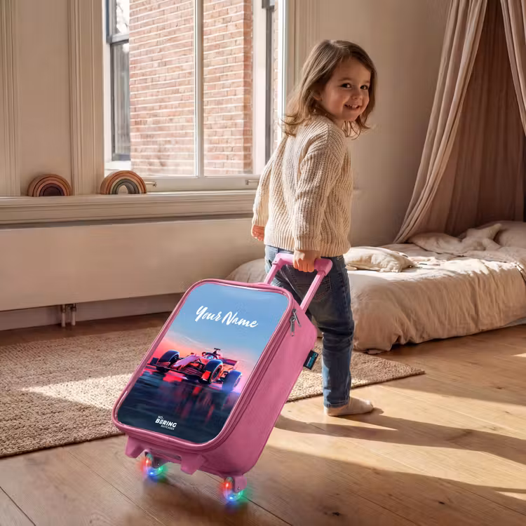 Children's suitcase - Pink - Red racer — 2