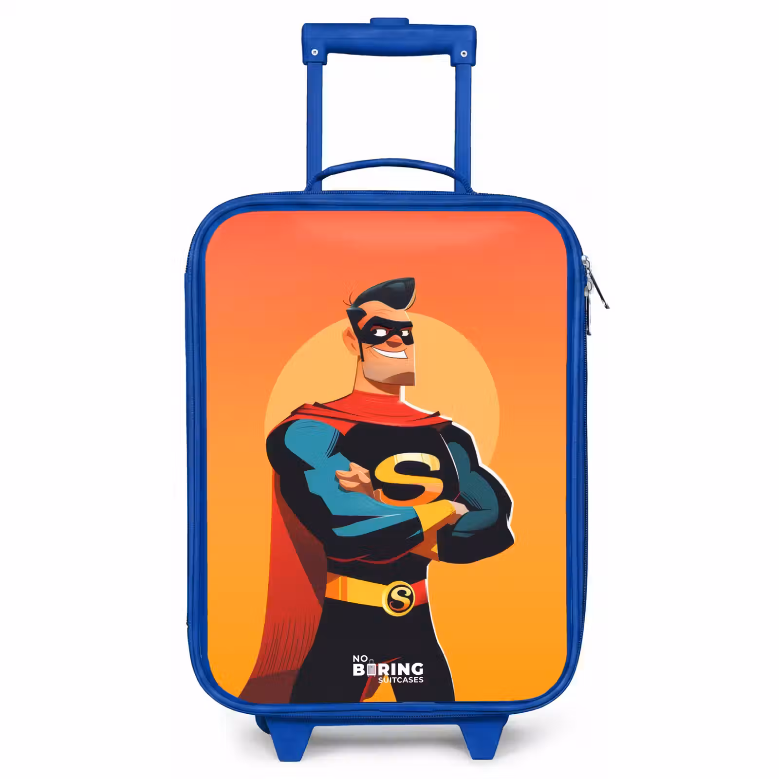 Children's suitcase - Blue - Sunny superhero — 1