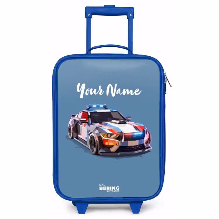 Children's suitcase - Blue - Arrow police car — 1