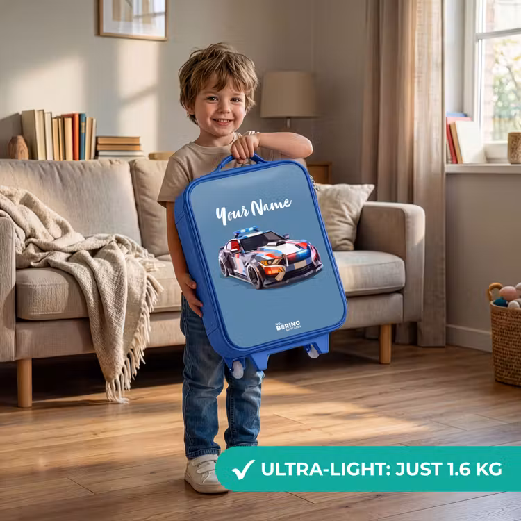 Children's suitcase - Blue - Arrow police car — 3