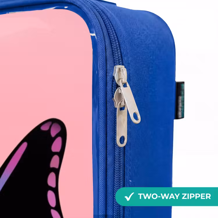 Children's suitcase - Blue - Bubblegum butterfly — 6