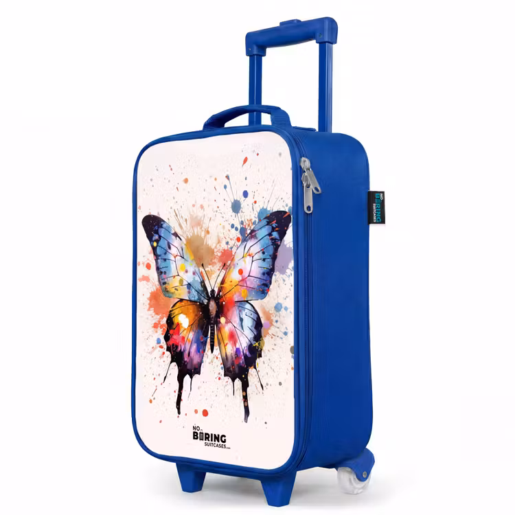 Children's suitcase - Blue - Butterfly explosion — 5