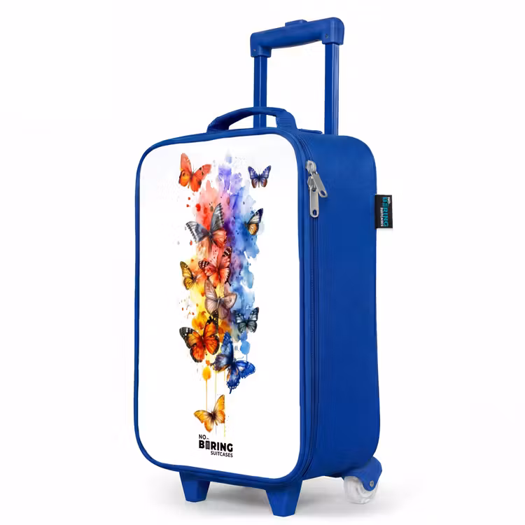 Children's suitcase - Blue - Butterfly Swarm — 5
