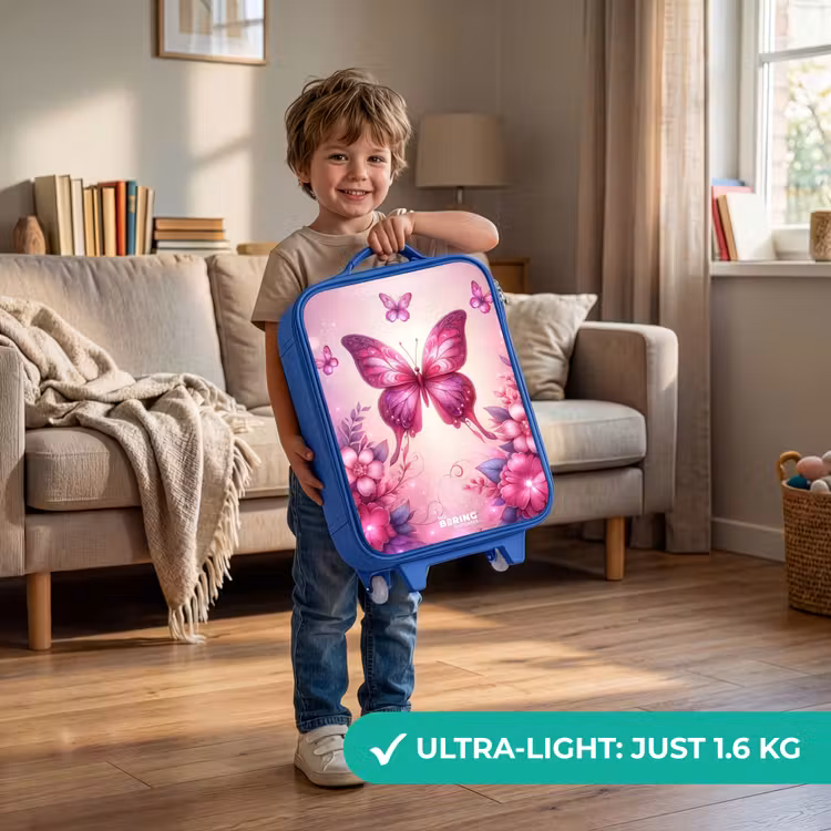 Children's suitcase - Blue - Butterfly Valley — 3