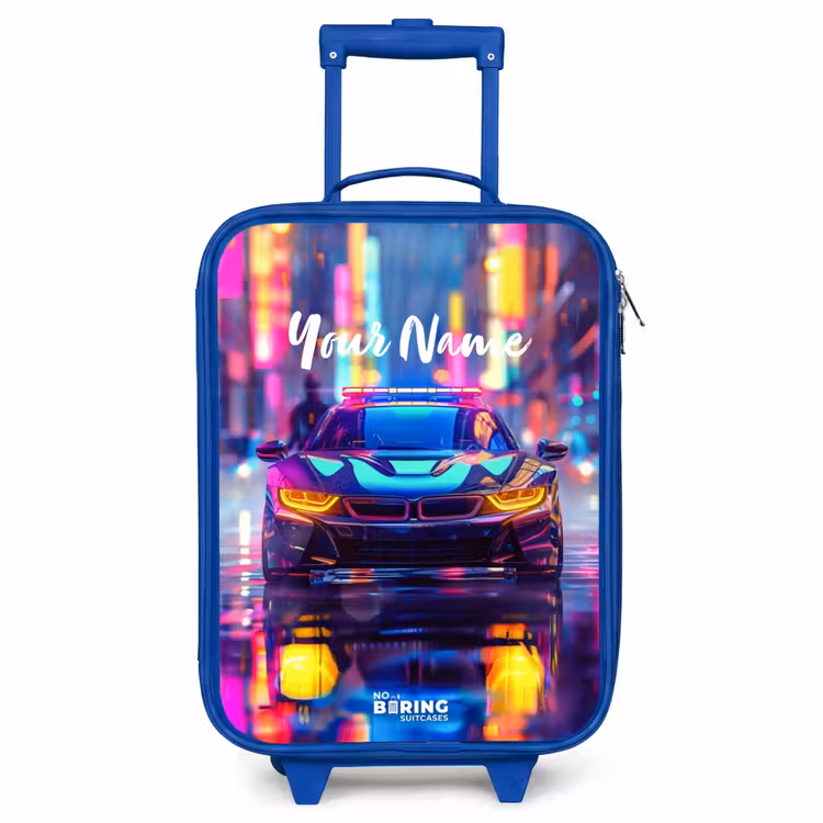 Children's suitcase - Blue - Neon nightcar — 1