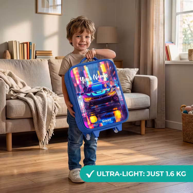 Children's suitcase - Blue - Neon nightcar — 3