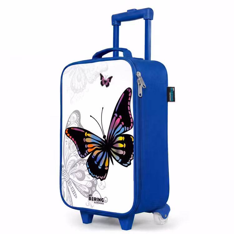 Children's suitcase - Blue - Petal papillon — 5